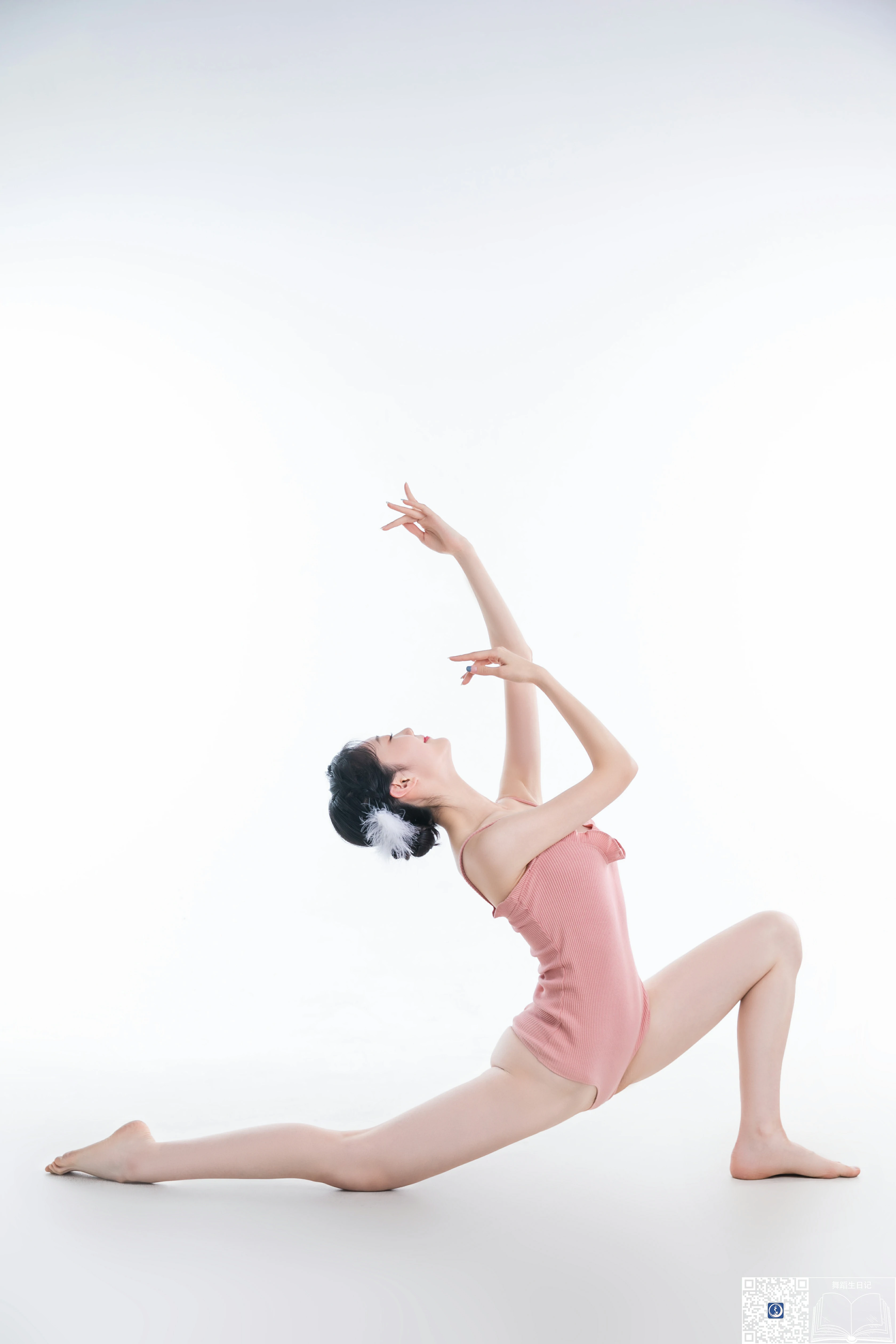 [GALLI嘉丽]舞蹈生日记 034 芭蕾少女 鱼子 粉色紧身连衣体操服性感私房写真集,0011