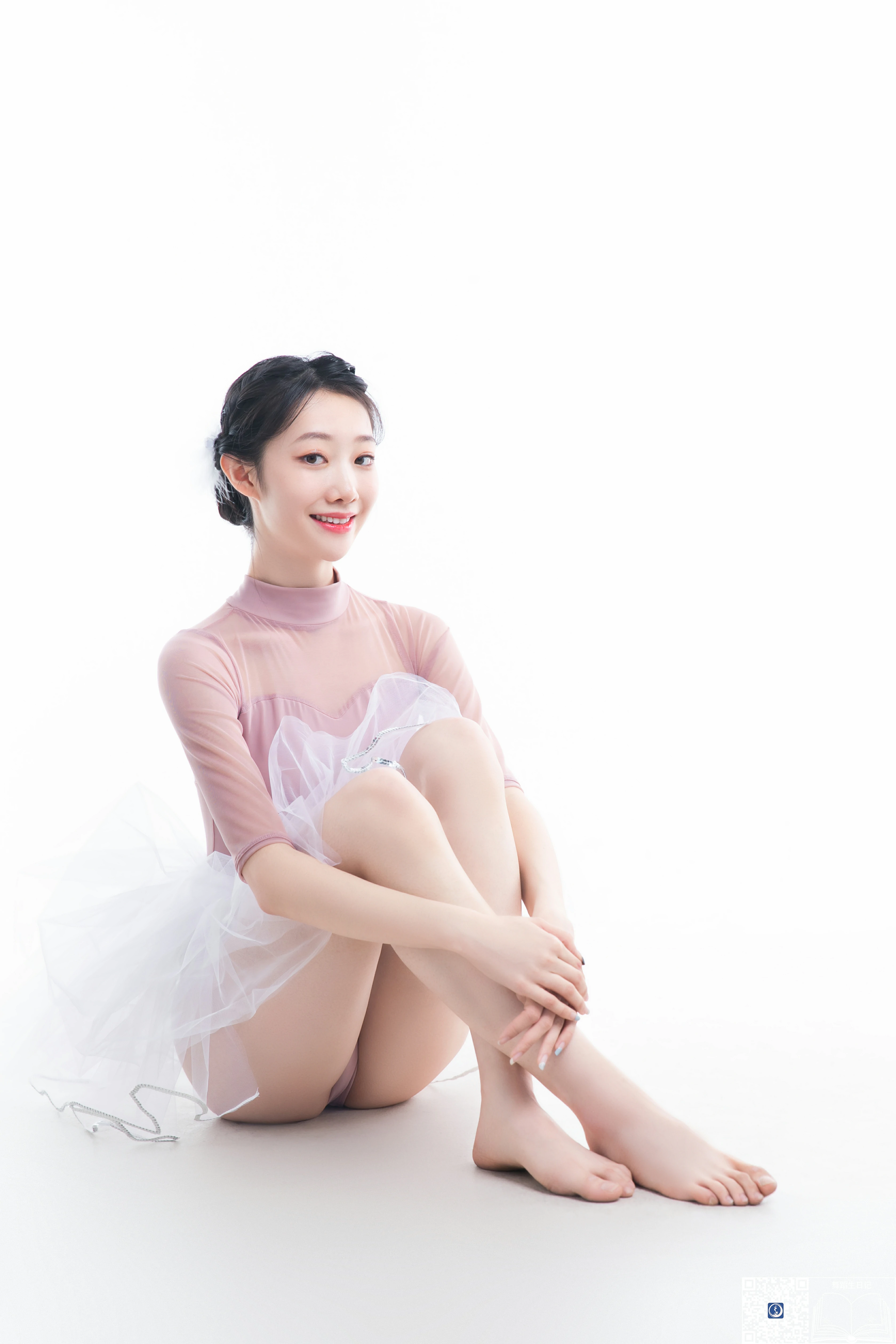 [GALLI嘉丽]舞蹈生日记 034 芭蕾少女 鱼子 粉色紧身连衣体操服性感私房写真集,0021