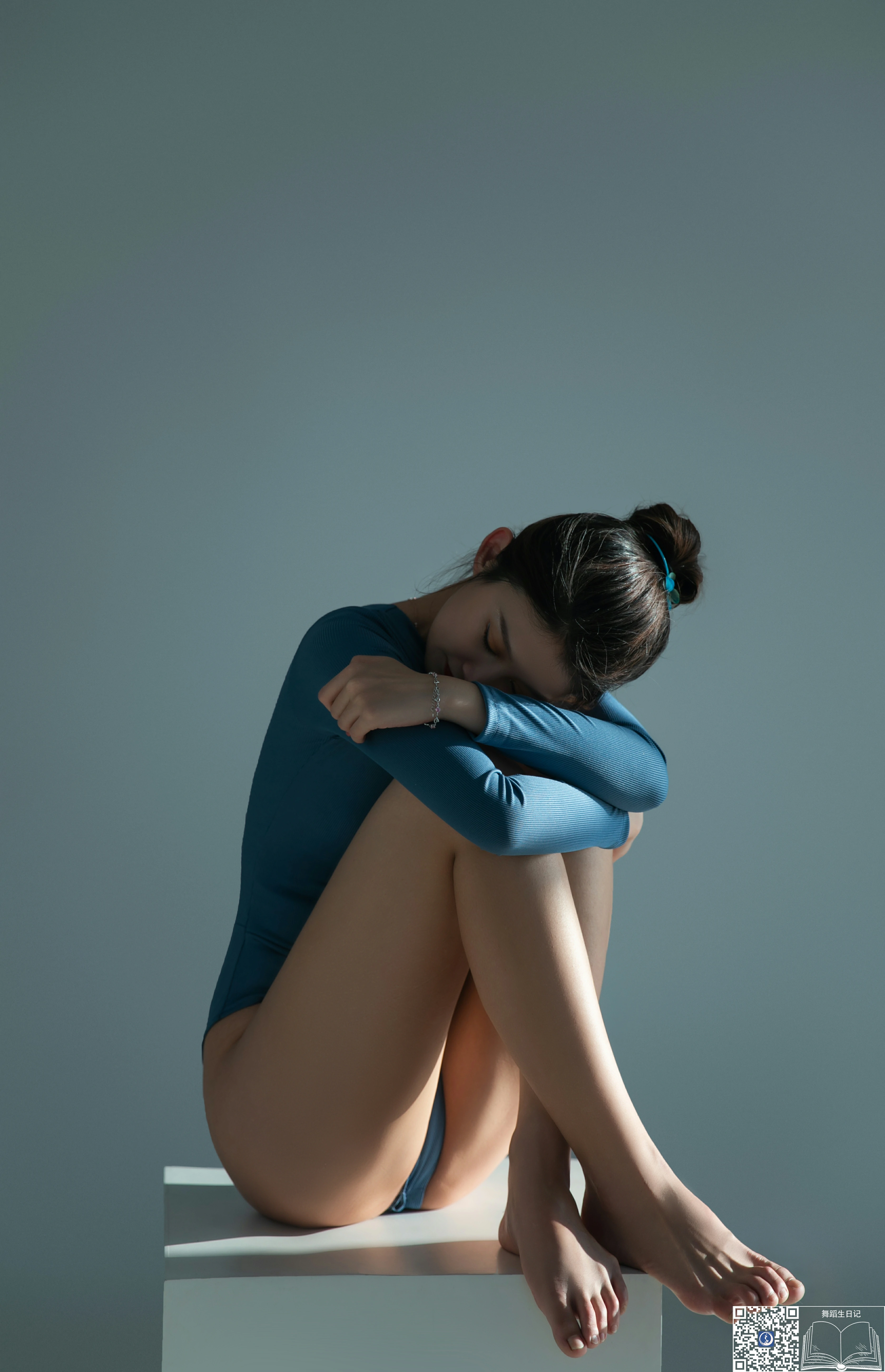 [GALLI嘉丽]舞蹈生日记 035 清纯少女 相霖 蓝色紧身连体体操服性感写真集,0032