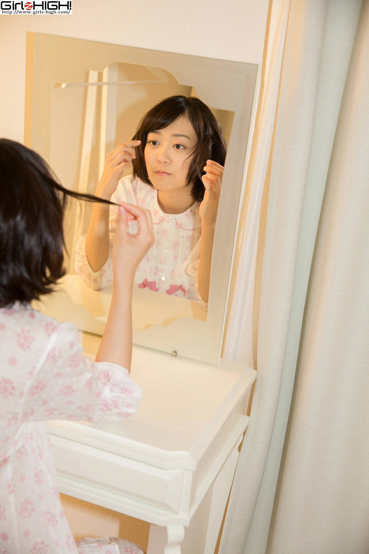 [Girlz-High]0021 西野小春（にしの こはる，Koharu Nishino）白色衬衫加情趣内衣性感私房写真集,photo_003