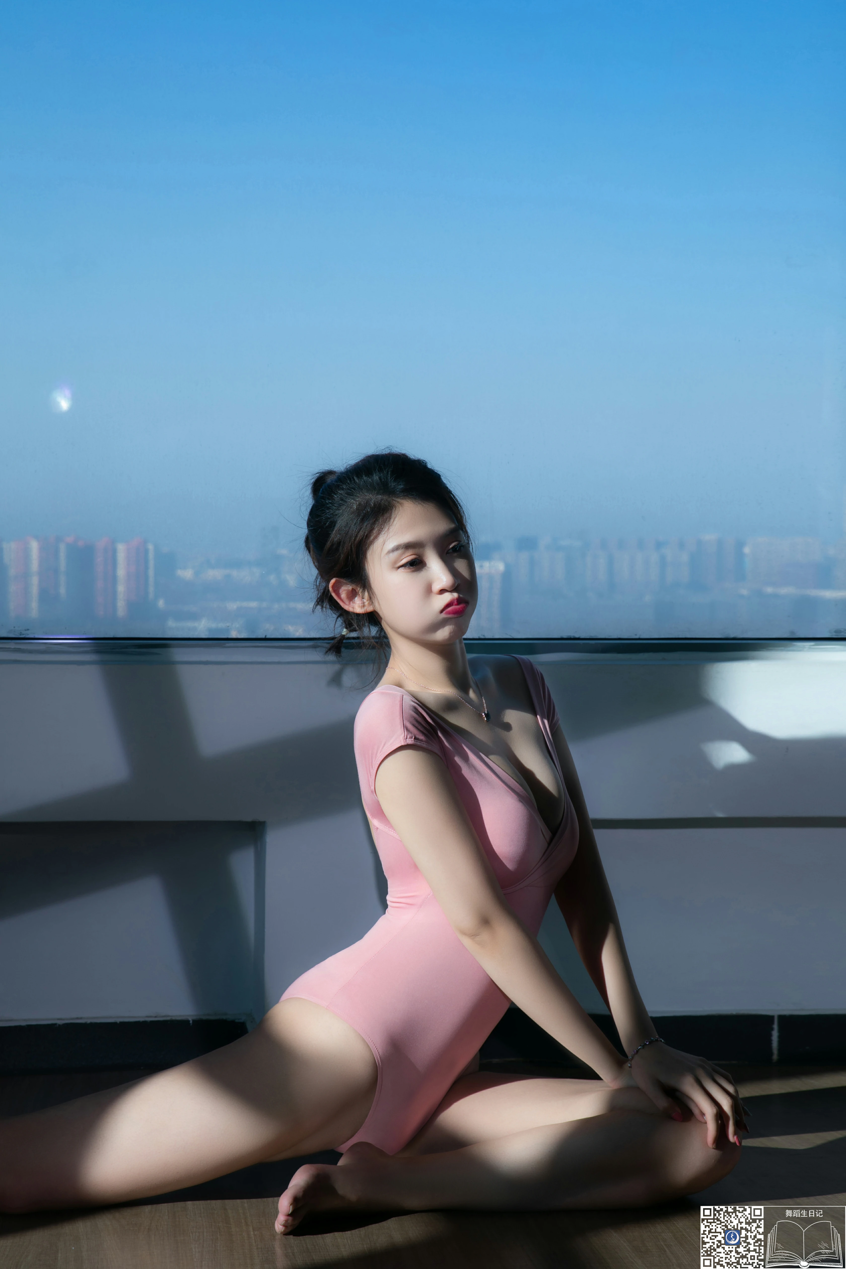 [GALLI嘉丽]舞蹈生日记 037 - 相霖 粉色紧身体操服性感写真,0041