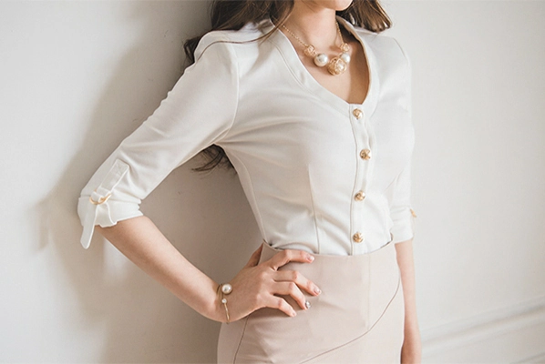 韩国美女模特李妍静 黑色透视衬衫加灰色长裙与白色连衣裙写真,1 (24)