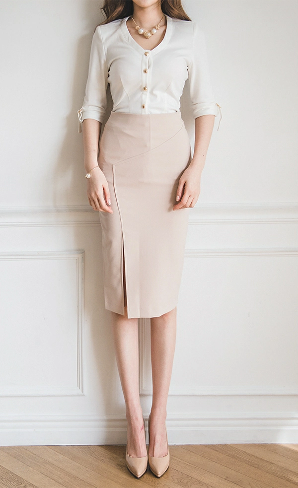 韩国美女模特李妍静 黑色透视衬衫加灰色长裙与白色连衣裙写真,1 (30)