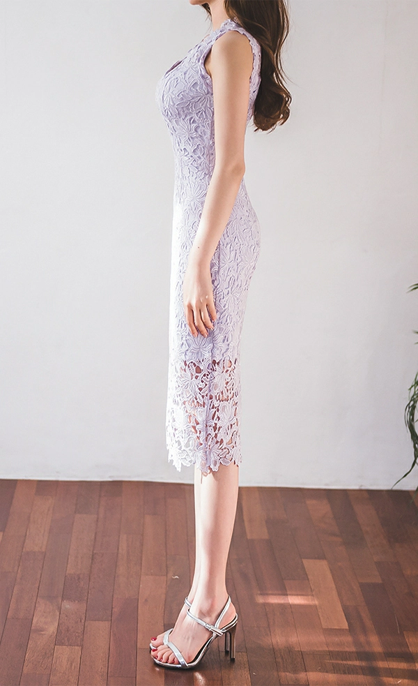 韩国美女模特李妍静 白色透视镂空OL制服加红色短裙与黑色连衣裙写真,1 (29)