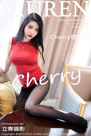 [Xiuren秀人网]XR20220616N05151 Cherry樱桃酱 红色紧身连衣裙加黑丝美腿性感私房写真