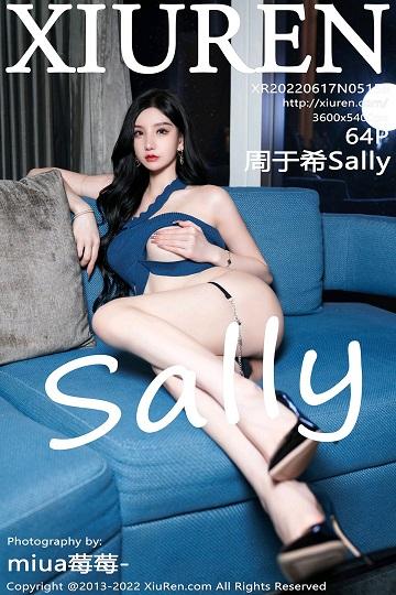[Xiuren秀人网]XR20220617N05158 周于希Sally 蓝色礼服裙加肉丝美腿性感私房写真集
