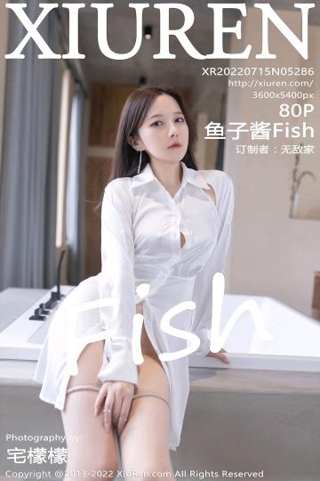 [Xiuren秀人网]XR20220715N05286 鱼子酱Fish 白色连身衬衫加肉丝美腿性感私房写真集