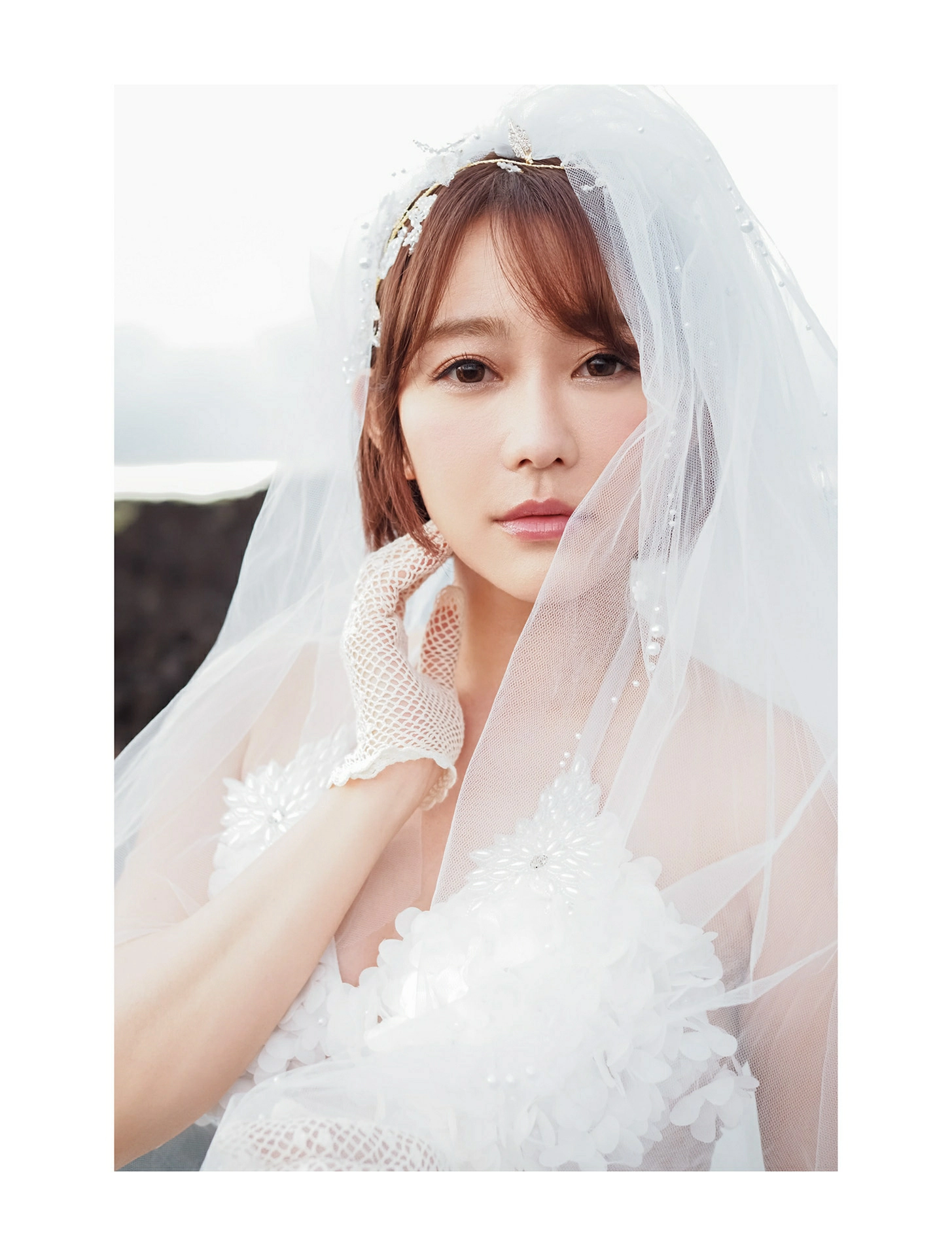Sho Nishino 西野翔 - Lele 白色婚纱与比基尼泳装及黑色透视连体内衣性感写真集,0052