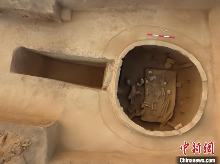 (资料图)太原市晋源区赤桥村发现的唐代砖室墓M23墓葬图。(山西省考古研究院 供图)
