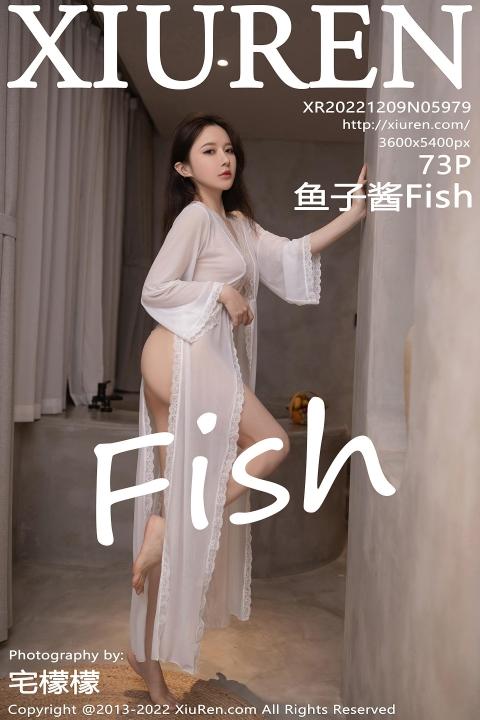 [XiuRen秀人网]2022.12.09 NO.5979 鱼子酱Fish 粉色吊带连衣裙与白色透视情趣睡衣性感